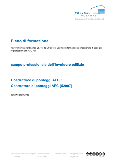 Piano di formazione AFC (01.04.2026)